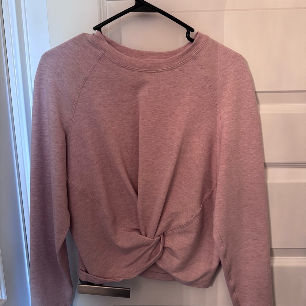Lululemon Pink Tie Front Longsleeve